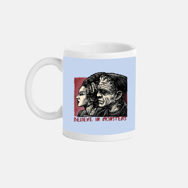Believe In Monsters-None-Mug-Drinkware-glitchygorilla