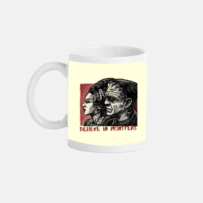Believe In Monsters-None-Mug-Drinkware-glitchygorilla