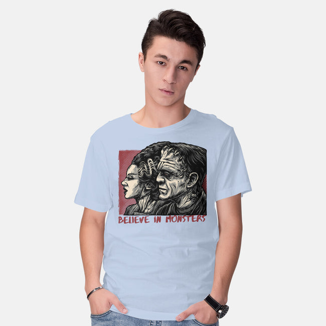 Believe In Monsters-Mens-Basic-Tee-glitchygorilla