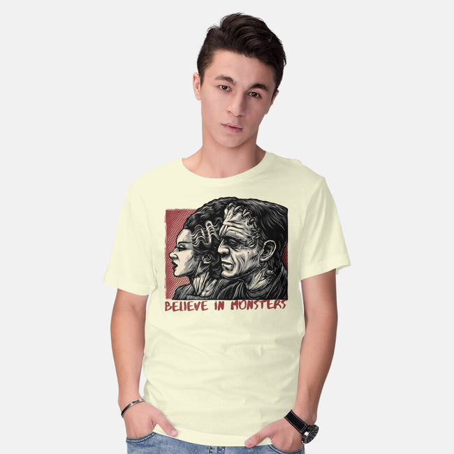 Believe In Monsters-Mens-Basic-Tee-glitchygorilla