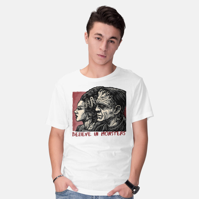 Believe In Monsters-Mens-Basic-Tee-glitchygorilla