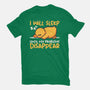 Sleeping Duck With Problems-Womens-Fitted-Tee-NemiMakeit