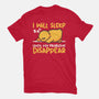 Sleeping Duck With Problems-Womens-Fitted-Tee-NemiMakeit