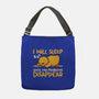 Sleeping Duck With Problems-None-Adjustable Tote-Bag-NemiMakeit