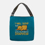 Sleeping Duck With Problems-None-Adjustable Tote-Bag-NemiMakeit