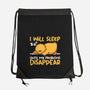 Sleeping Duck With Problems-None-Drawstring-Bag-NemiMakeit