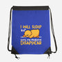 Sleeping Duck With Problems-None-Drawstring-Bag-NemiMakeit