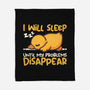 Sleeping Duck With Problems-None-Fleece-Blanket-NemiMakeit