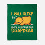 Sleeping Duck With Problems-None-Fleece-Blanket-NemiMakeit