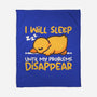 Sleeping Duck With Problems-None-Fleece-Blanket-NemiMakeit
