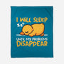 Sleeping Duck With Problems-None-Fleece-Blanket-NemiMakeit