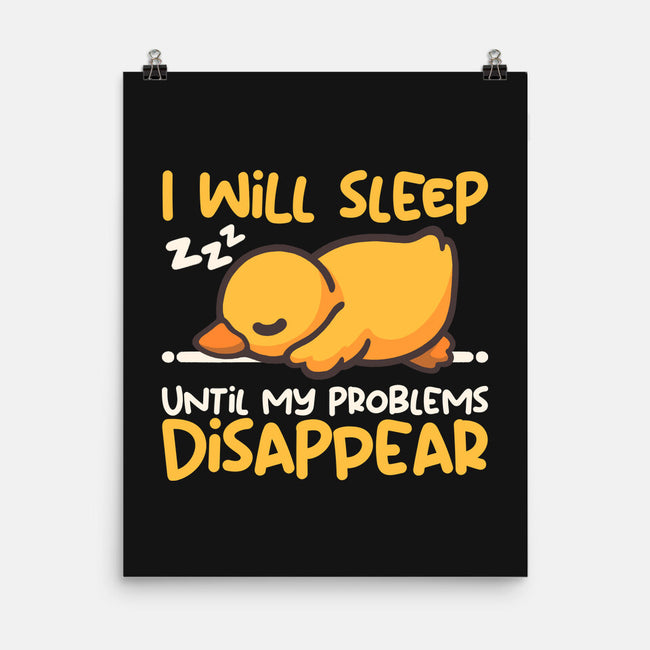Sleeping Duck With Problems-None-Matte-Poster-NemiMakeit