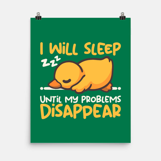 Sleeping Duck With Problems-None-Matte-Poster-NemiMakeit