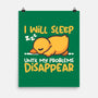 Sleeping Duck With Problems-None-Matte-Poster-NemiMakeit