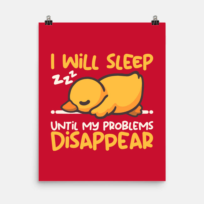 Sleeping Duck With Problems-None-Matte-Poster-NemiMakeit