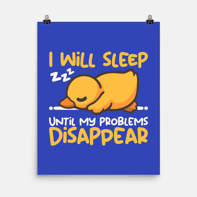 Sleeping Duck With Problems-None-Matte-Poster-NemiMakeit