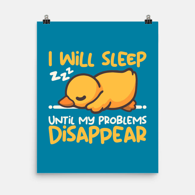 Sleeping Duck With Problems-None-Matte-Poster-NemiMakeit