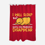 Sleeping Duck With Problems-None-Polyester-Shower Curtain-NemiMakeit