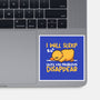 Sleeping Duck With Problems-None-Glossy-Sticker-NemiMakeit