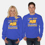 Sleeping Duck With Problems-Unisex-Crew Neck-Sweatshirt-NemiMakeit