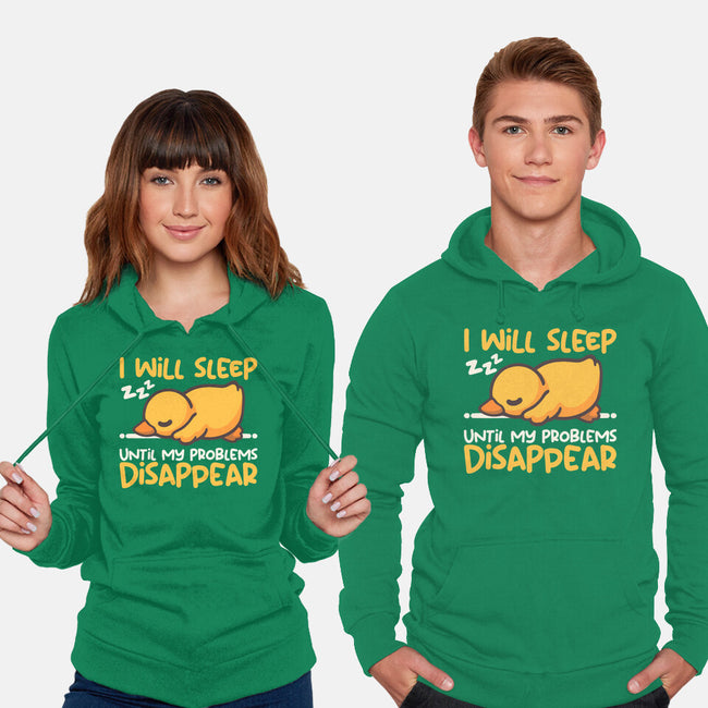 Sleeping Duck With Problems-Unisex-Pullover-Sweatshirt-NemiMakeit