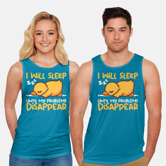 Sleeping Duck With Problems-Unisex-Basic-Tank-NemiMakeit