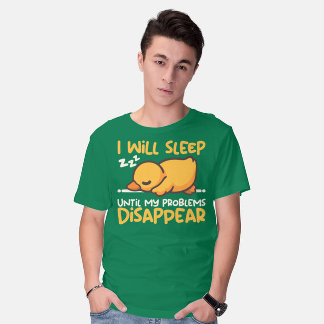Sleeping Duck With Problems-Mens-Basic-Tee-NemiMakeit