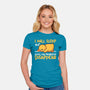 Sleeping Duck With Problems-Womens-Fitted-Tee-NemiMakeit