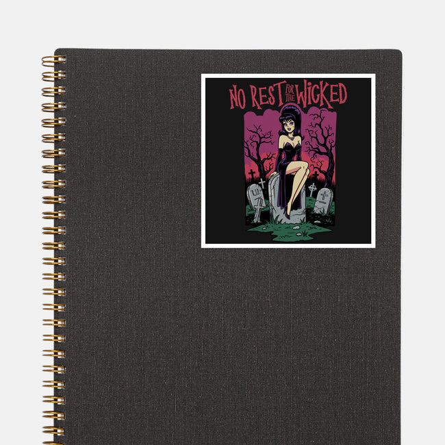 No Rest For The Wicked-None-Glossy-Sticker-P1yu5h