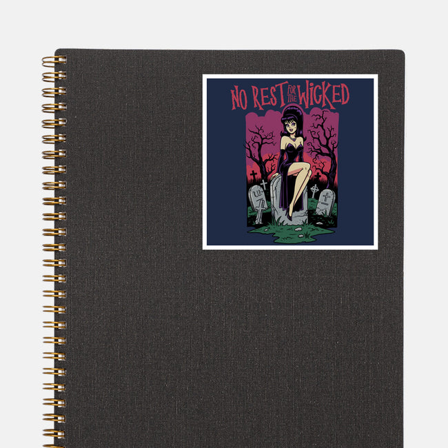 No Rest For The Wicked-None-Glossy-Sticker-P1yu5h