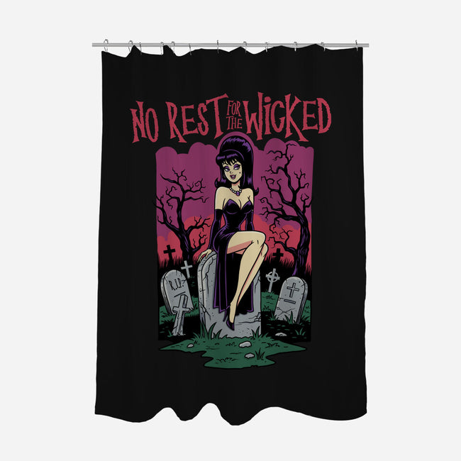 No Rest For The Wicked-None-Polyester-Shower Curtain-P1yu5h