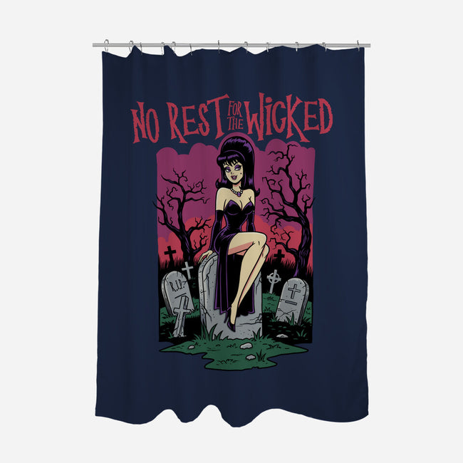 No Rest For The Wicked-None-Polyester-Shower Curtain-P1yu5h