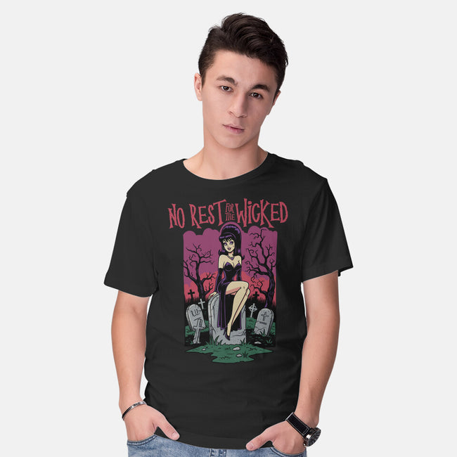 No Rest For The Wicked-Mens-Basic-Tee-P1yu5h