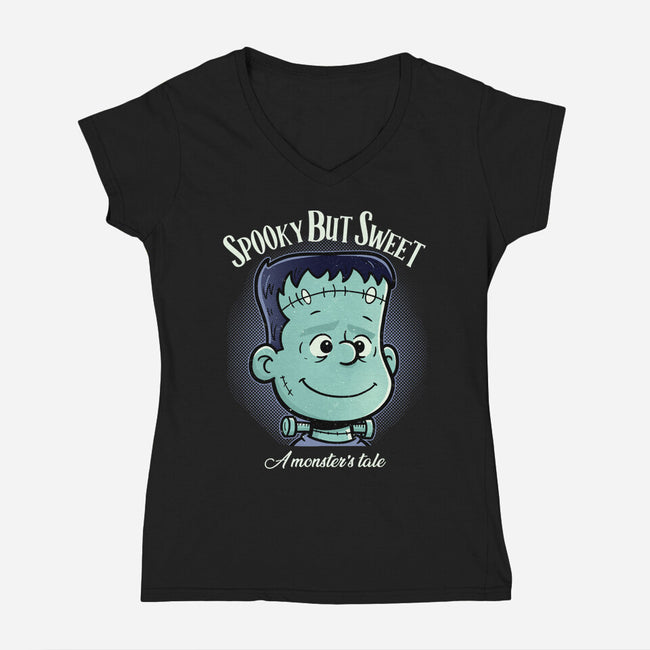 Spooky But Sweet-Womens-V-Neck-Tee-P1yu5h