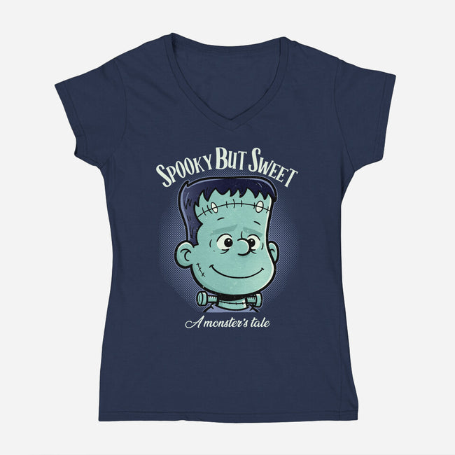 Spooky But Sweet-Womens-V-Neck-Tee-P1yu5h