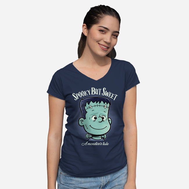 Spooky But Sweet-Womens-V-Neck-Tee-P1yu5h