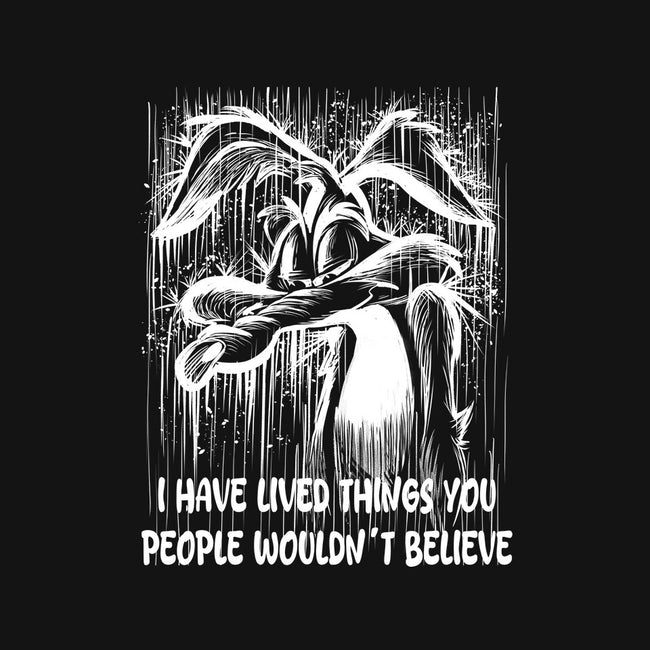 Coyote Under The Rain-None-Glossy-Sticker-zascanauta