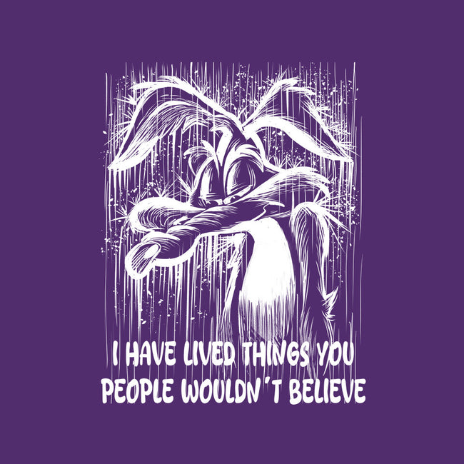 Coyote Under The Rain-None-Fleece-Blanket-zascanauta