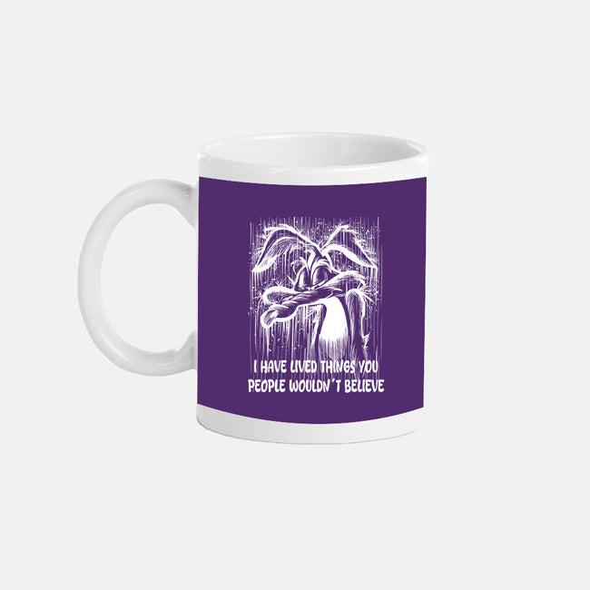 Coyote Under The Rain-None-Mug-Drinkware-zascanauta
