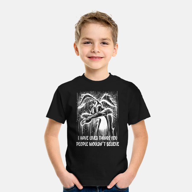 Coyote Under The Rain-Youth-Basic-Tee-zascanauta