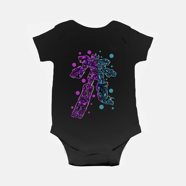 Neon Megazord-Baby-Basic-Onesie-nickzzarto