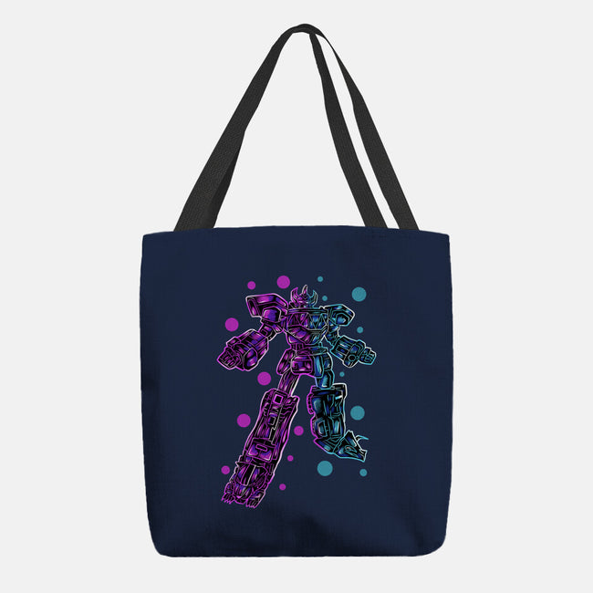 Neon Megazord-None-Basic Tote-Bag-nickzzarto