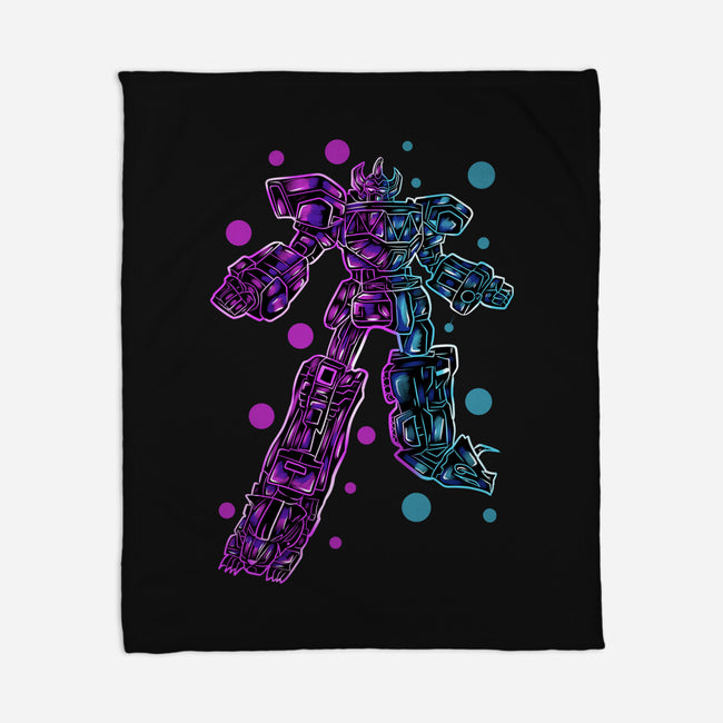Neon Megazord-None-Fleece-Blanket-nickzzarto