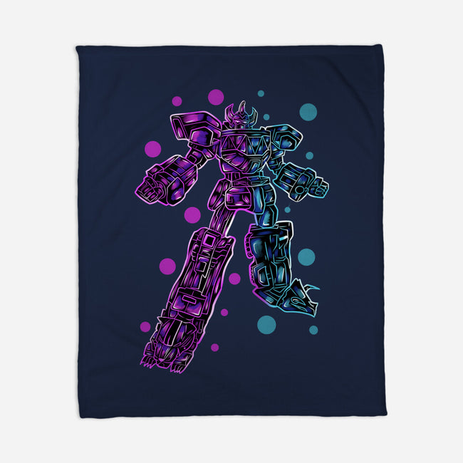Neon Megazord-None-Fleece-Blanket-nickzzarto