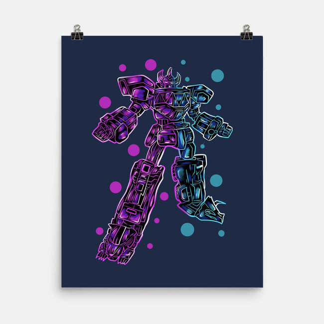Neon Megazord-None-Matte-Poster-nickzzarto