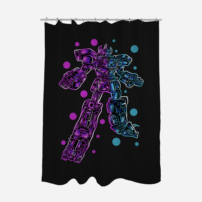 Neon Megazord-None-Polyester-Shower Curtain-nickzzarto