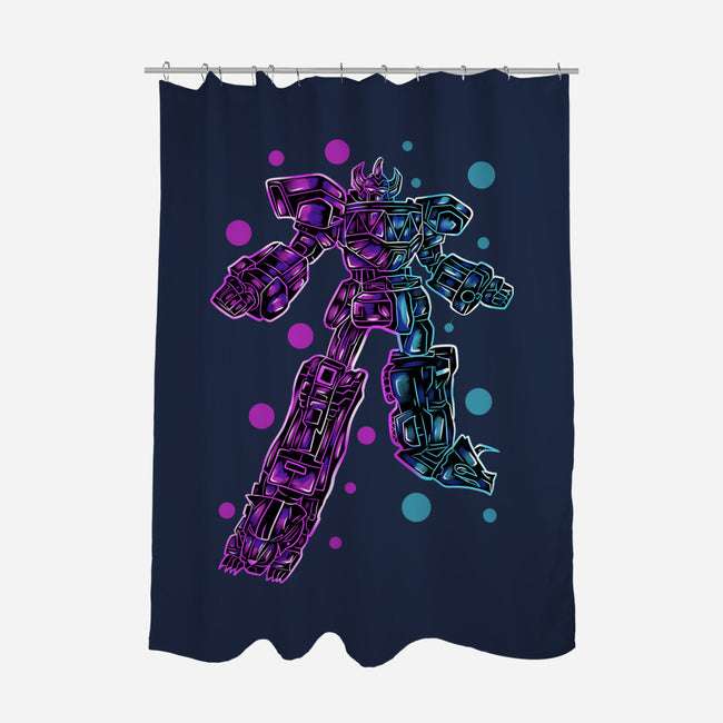 Neon Megazord-None-Polyester-Shower Curtain-nickzzarto