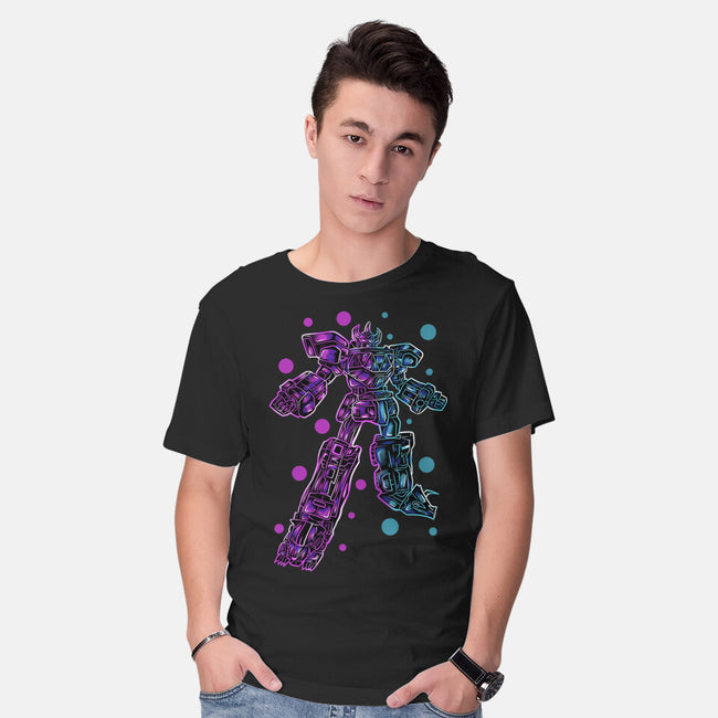 Neon Megazord-Mens-Basic-Tee-nickzzarto