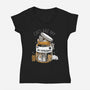Cats Are My Anti-Depressants-Womens-V-Neck-Tee-Vallina84