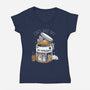Cats Are My Anti-Depressants-Womens-V-Neck-Tee-Vallina84
